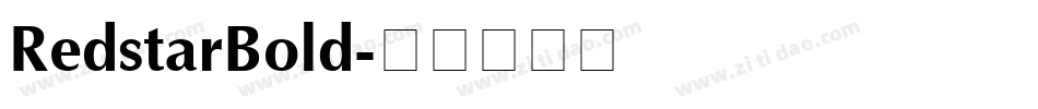 RedstarBold字体转换