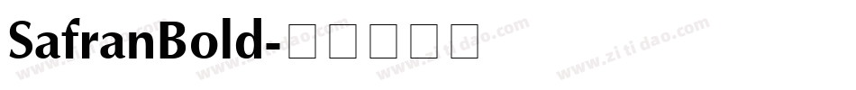 SafranBold字体转换