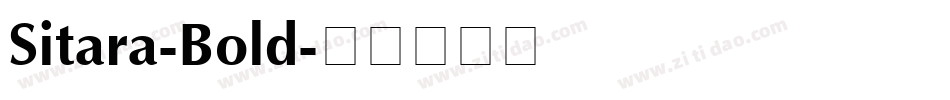 Sitara-Bold字体转换