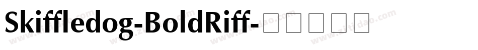 Skiffledog-BoldRiff字体转换