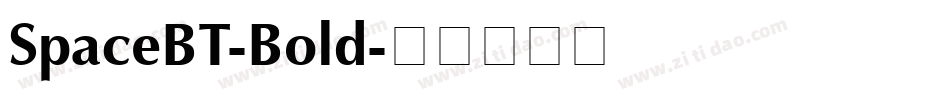 SpaceBT-Bold字体转换