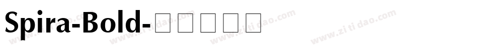 Spira-Bold字体转换