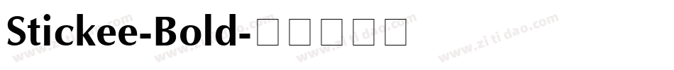 Stickee-Bold字体转换