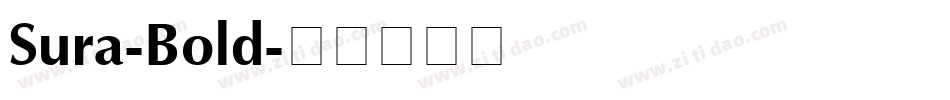 Sura-Bold字体转换