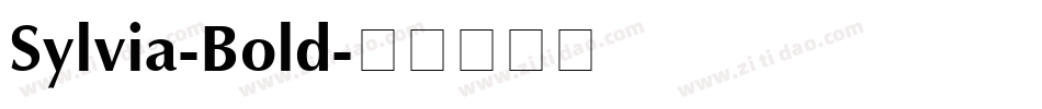 Sylvia-Bold字体转换