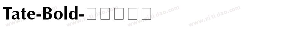 Tate-Bold字体转换