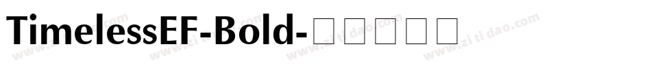 TimelessEF-Bold字体转换