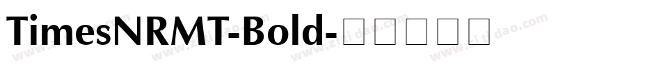 TimesNRMT-Bold字体转换