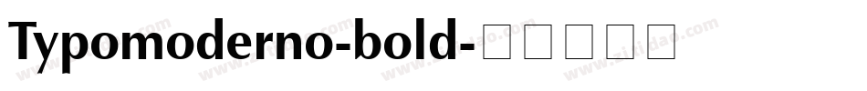 Typomoderno-bold字体转换