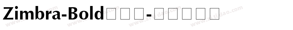 Zimbra-Bold转换器字体转换