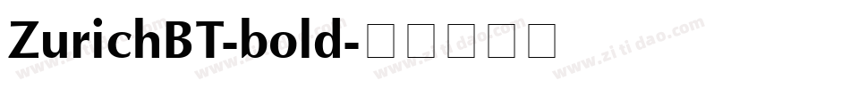 ZurichBT-bold字体转换