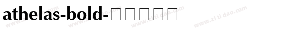 athelas-bold字体转换