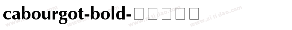 cabourgot-bold字体转换