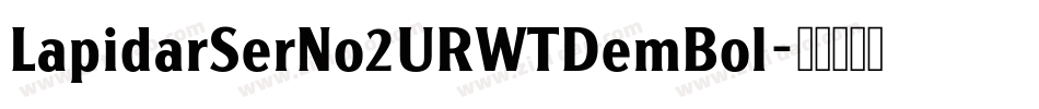 LapidarSerNo2URWTDemBol字体转换