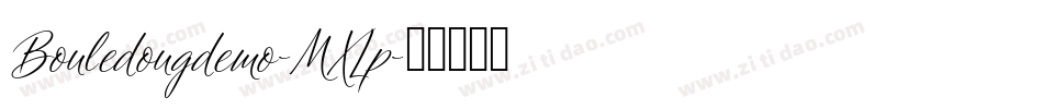 Bouledougdemo-MXLp字体转换