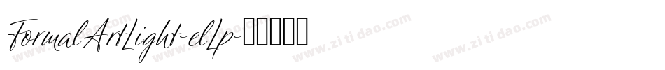 FormalArtLight-elLp字体转换