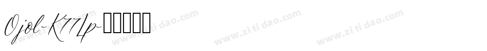 Ojol-K77Lp字体转换