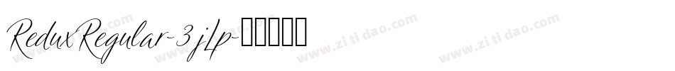 ReduxRegular-3jLp字体转换
