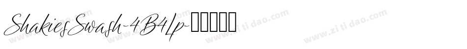 ShakiesSwash-4B4Lp字体转换