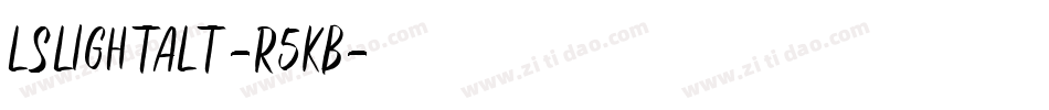 LsLightalt-r5KB字体转换