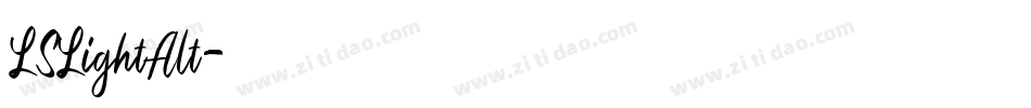 LSLightAlt字体转换