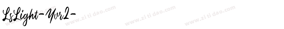LsLight-Yvr2字体转换
