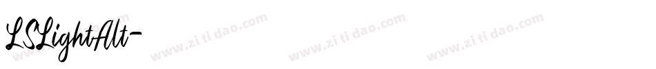 LSLightAlt字体转换