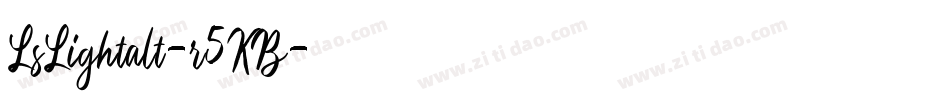 LsLightalt-r5KB字体转换