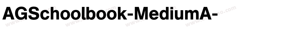 AGSchoolbook-MediumA字体转换