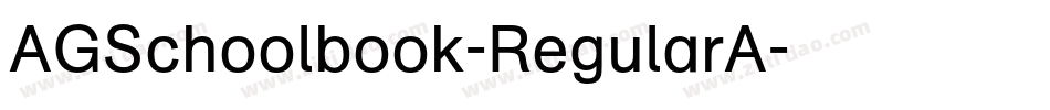 AGSchoolbook-RegularA字体转换