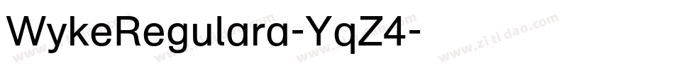 WykeRegulara-YqZ4字体转换