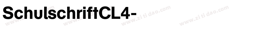 SchulschriftCL4字体转换