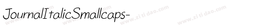 JournalItalicSmallcaps字体转换