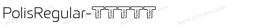 PolisRegular字体转换