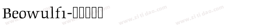 Beowulf1字体转换