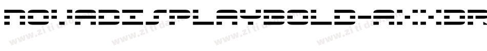NovaDisplayBold-axxdR字体转换