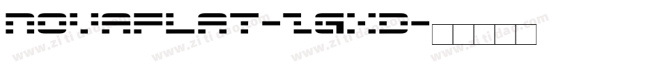 NovaFlat-zgxD字体转换