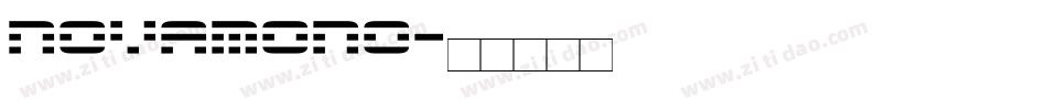 NovaMono字体转换