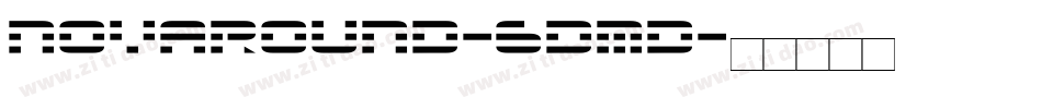 NovaRound-6dMD字体转换