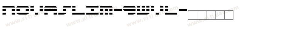 NovaSlim-9WvL字体转换