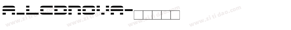 a_LCDNova字体转换
