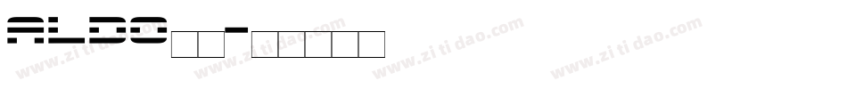aldo字库字体转换