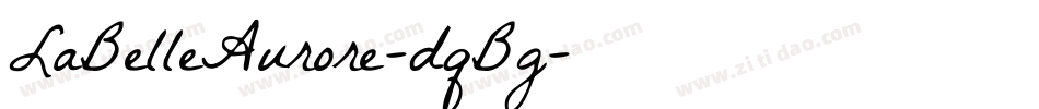 LaBelleAurore-dqBg字体转换