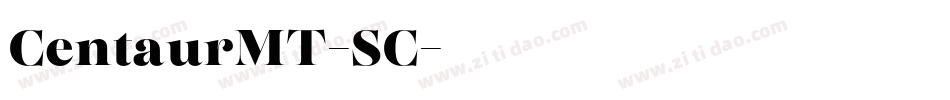 CentaurMT-SC字体转换