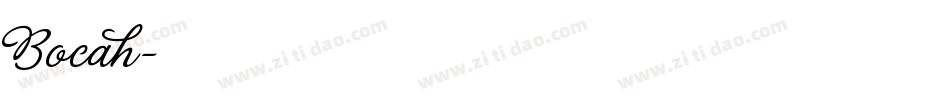 Bocah字体转换