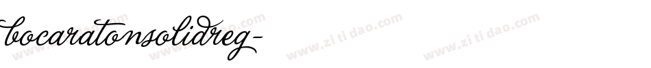 bocaratonsolidreg字体转换