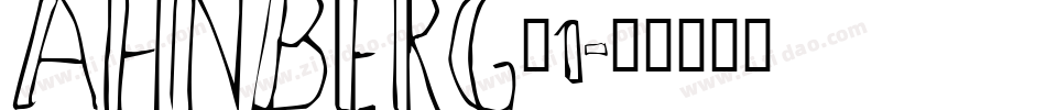 AHNBERG_1字体转换