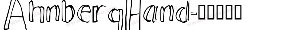 AhnbergHand字体转换