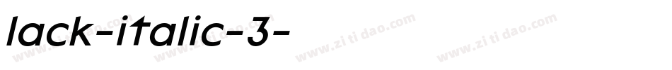 lack-italic-3字体转换
