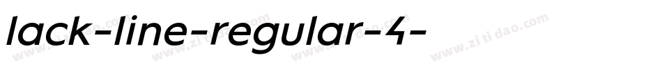 lack-line-regular-4字体转换